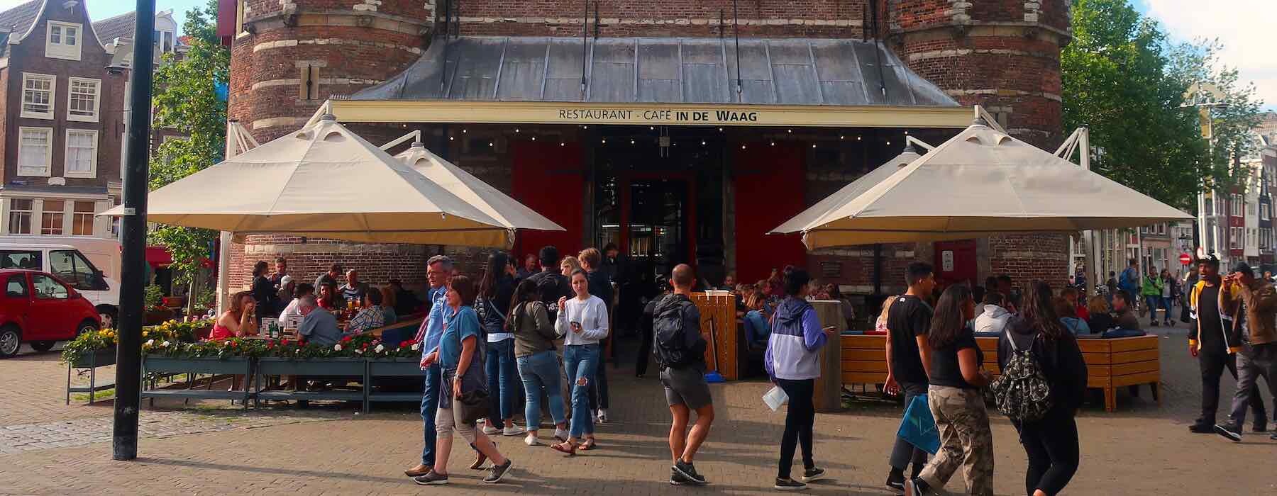 Amsterdam beer garden square