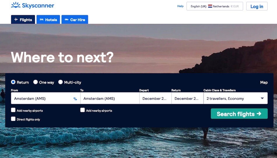 Cheap flights to amsterdam