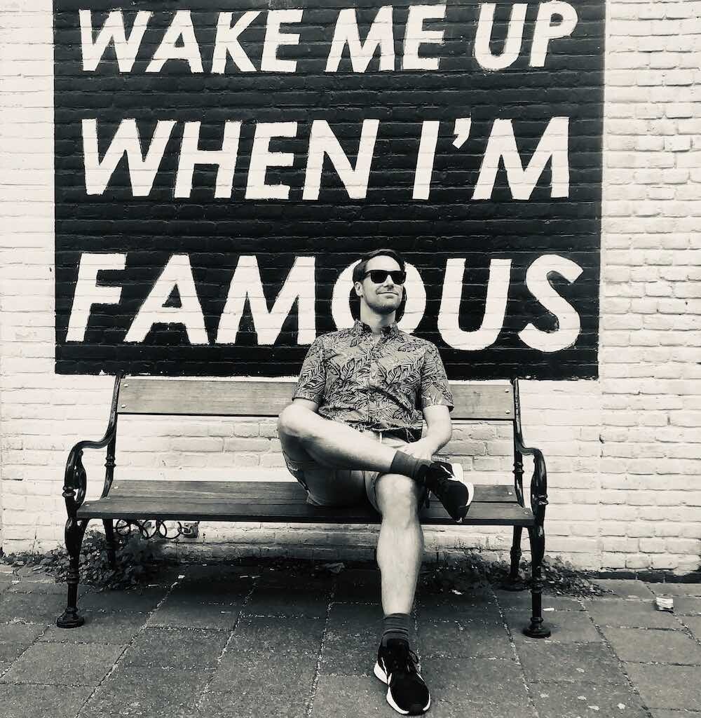Amsterdam Wake Me Up When Im Famous Bench