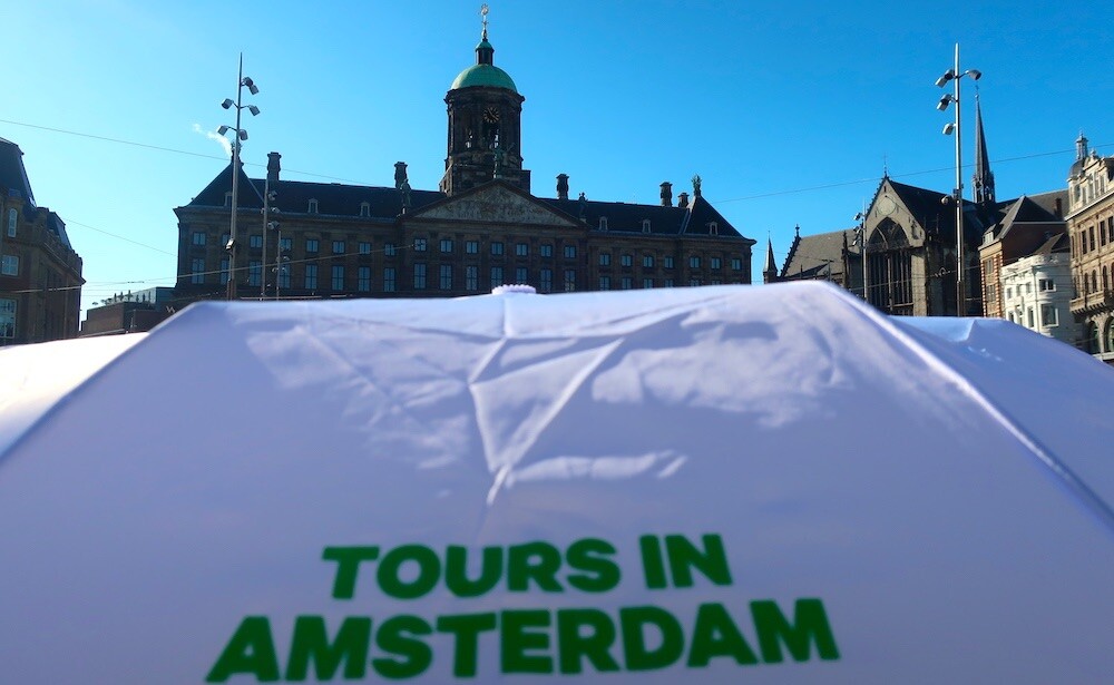 Dam Square, the central meeting point in the heart of Amsterdam